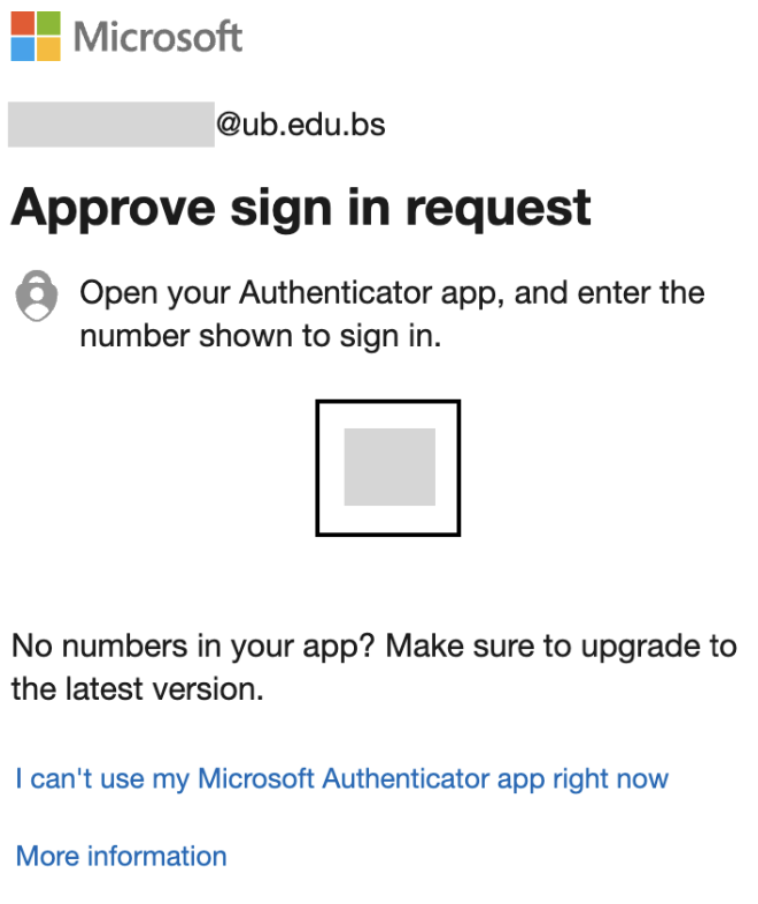 Instrutions to approve your sign in